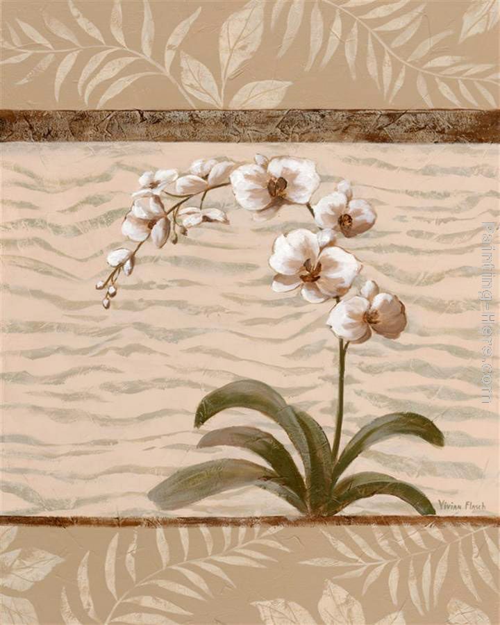Orchid Exotic II painting - Vivian Flasch Orchid Exotic II art painting